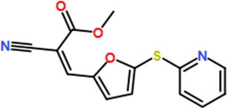 (Z)-Methyl 2-cyano-3-(5-(pyridin-2-ylthio)furan-2-yl)acrylate